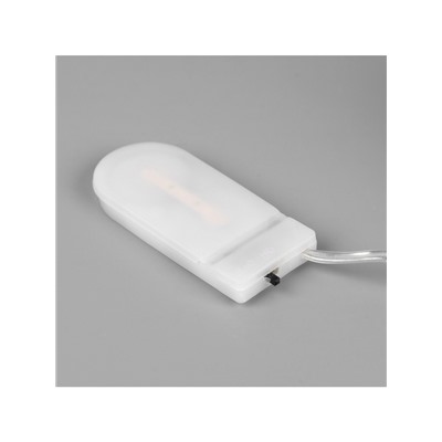 Светодиодная фигура «Звезда с Дедом Морозом» 19 см, пластик, батарейки CR2032×2 (в комплекте), свечение тёплое белое