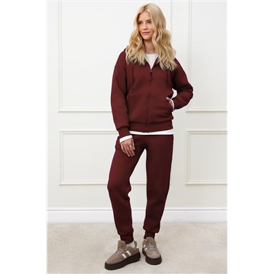 Женский костюм из футера с начесом Happyfox