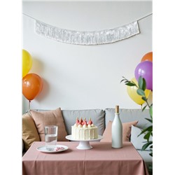 Гирлянда «Бахрома» 2 метра, серебряная