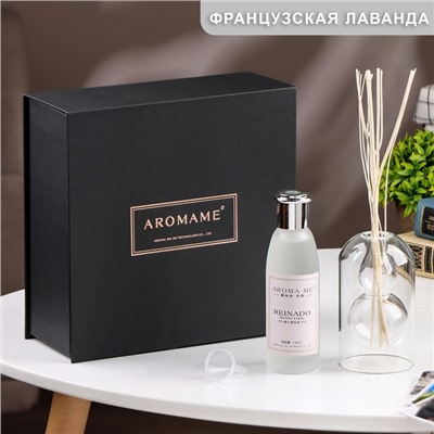 Диффузор ароматический в подарочной упаковке Aromame, французская лаванда, 120 мл