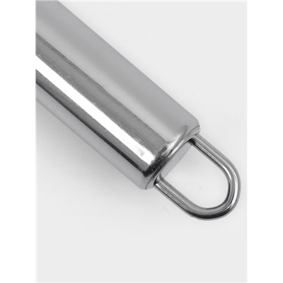 Тёрка для сыра Доляна «Металлик», 24×6 см, мелкая, с ручкой, нержавеющая сталь, серебристая