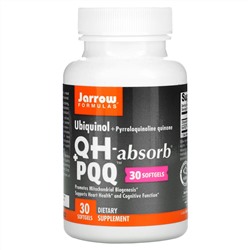 Jarrow Formulas, убихинол, QH-Absorb и пирролохинолинхинон, 30 капсул