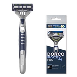 Станок для бритья с несъемной головкой DORCO PACE-4 PRO (1 шт.), FRC 100-1P