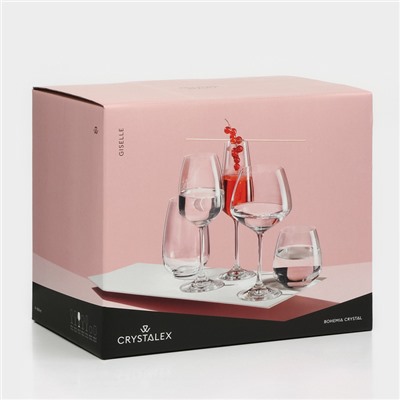 Бокалы «Жизель», 560 мл, набор 6 шт., стекло, прозрачные