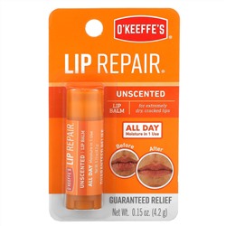 O'Keeffe's, Lip Repair, Lip Balm, Unscented, 0.15 oz (4.2 g)
