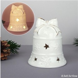 Фигурка Колокольчик с подсветкой 10 см / YZ23775 /уп 48/Новый год