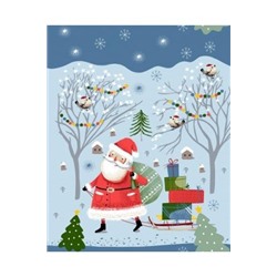 Набор 3 полотенца "Зимний день", вафля