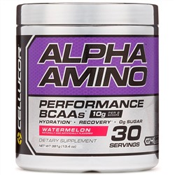 Cellucor, Alpha Amino, аминокислоты с разветвленной цепью для эффективности тренировок, арбуз, 13,4 унции (381 г)