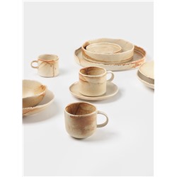 Тарелка с бортиком Magistro Organic brown, d=21.2 см, фарфор, бежевая