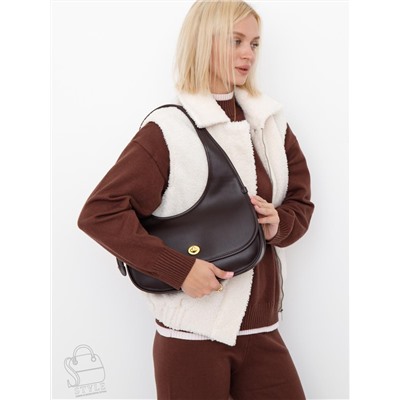 Сумка женская кожаная 1079M coffee Polina&Eiterou  в Новосибирске