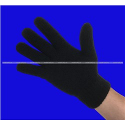 Перчатки мужские зимние толстые двойные ЧЕРНЫЕ арт. А-8