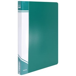 Папка пластиковая 2 кольца 25мм NP5075G зеленая 700мкм inФОРМАТ
