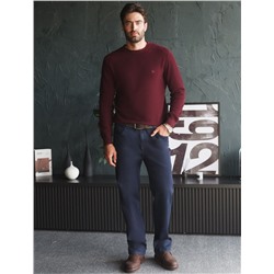 Джинсы утепленные прямые из эластичного денима с мягким флисом