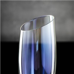 Бокал для шампанского Magistro «Иллюзия», 180 мл, 5.5×27.5 см, стекло, перламутровый