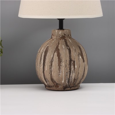 Лампа настольная «Луиза» 1×40 Вт Е27 кофе со сливками 25×25×38.5 см