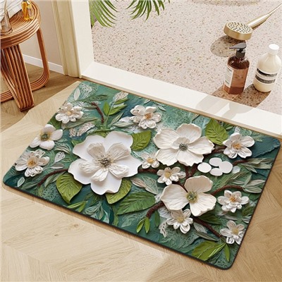 Коврик для дома «Доляна» Wild Flora, влаговпитывающий, 40×60 см