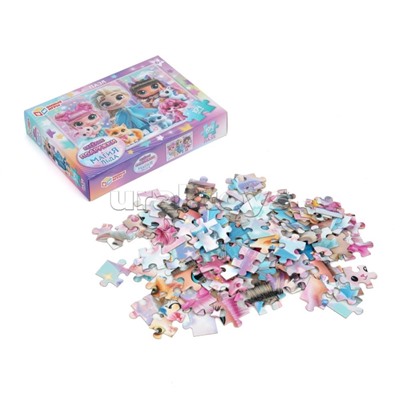 Пазлы 104 "Магия льда и Весёлые подружки"