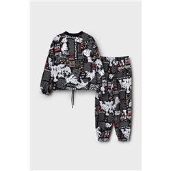 Комплект трикотажный для девочек: толстовка, брюки PLAYTODAY, 1240894
