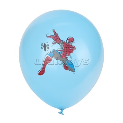Латексные шары - набор 5 шт. "Спайдермен" цветное