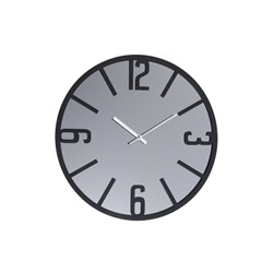 Часы настенные, интерьерные, бесшумные, плавный ход, d=40 см, металл, зеркало