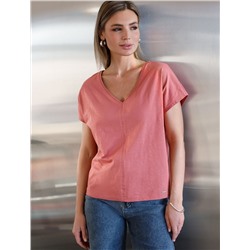 Футболка из фактурного полотна из 100% хлопка