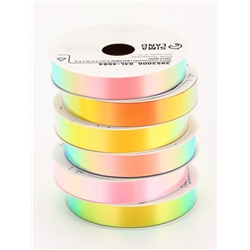Лента упаковочная для декора и подарков, неон, 1.2 см × 5 м