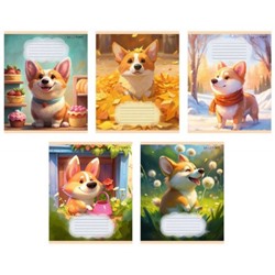 Тетрадь  18л клетка "Корги" ТК189254 Listoff