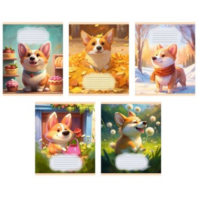 Тетрадь  18л клетка "Корги" ТК189254 Listoff