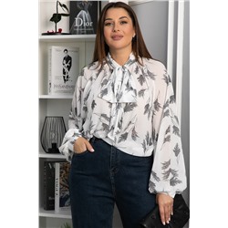 Блуза История любви (белая) Б13265-7М