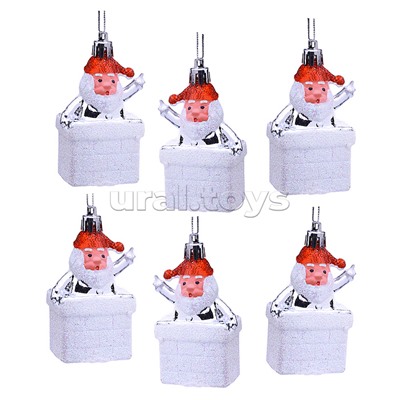 Набор новогодних украшений "Мороз в трубе" (7см х 6шт)