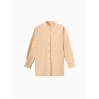 Рубашка женская MINAKU: Casual Collection, размер 44, бежевая