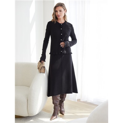 Кардиган из пряжи с кашемиром