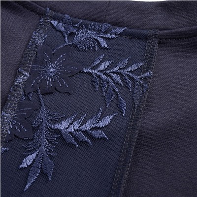 Лонгслив с разрезами на рукавах, Образ решает (синий)