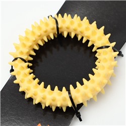 Игрушка плавающая для собак «Колючки» Пижон Premium, вспененный TPR, 11 см, жёлтая