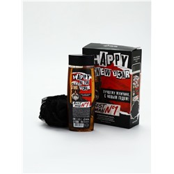 УЦЕНКА Набор Happy New Year, гель для душа 250 мл и мочалка, аромат мужского парфюма