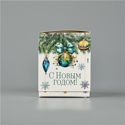 Бонбоньерка новогодняя «С новым годом», 6×7×6 см