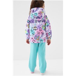 Куртка текстильная с полиуретановым покрытием для девочек (ветровка) PLAYTODAY, 1240298