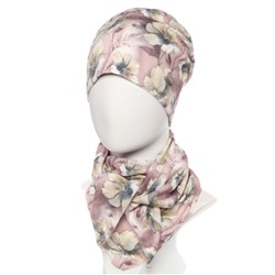 Комплект шапка, шарф женский АВ Принт-косынка