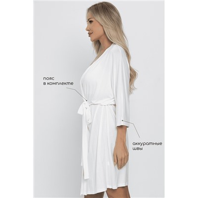 Пеньюар Шелк вискозы (молочный) П14482-52М