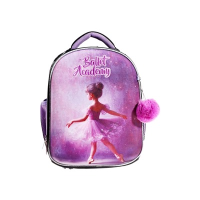 Рюкзак каркасный 35х27х13 см, deVENTE Junior 14L Ballet Academy, + брелок, для девочки