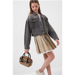 Куртка текстильная джинсовая для девочек PLAYTODAY, 1243740