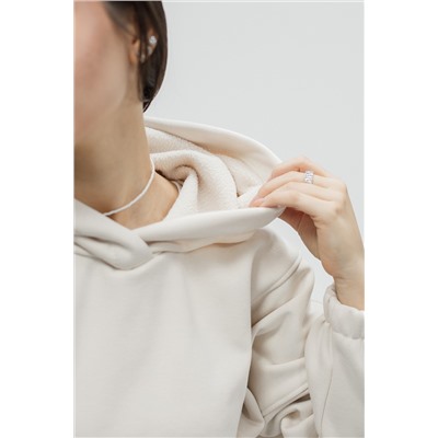 Туника женская теплая с капюшоном и хлястикамии