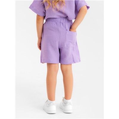 Шорты из муслина для девочек KAFTAN, рост 98 см, лиловые