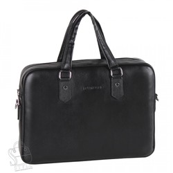 Портфель мужской кожаный 66239H black Heanbag