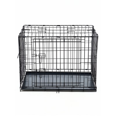 Клетка для собак №4 с металлическим поддоном, складная, 94×64×72 см