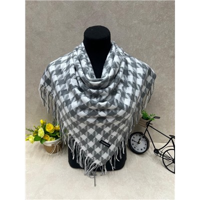 Платок в клетку из кашемира, мультицвет