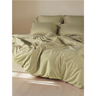 Пододеяльник 2-спальный SL Home, 180×220 см, оливковый, модал