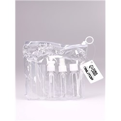 Набор для хранения, в чехле, 4 предмета, цвет белый/прозрачный