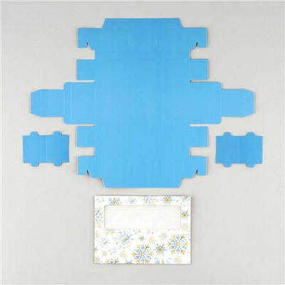 Коробка под 3 конфеты с ячейками «Золото в Новом году», 13×3×5.5 см