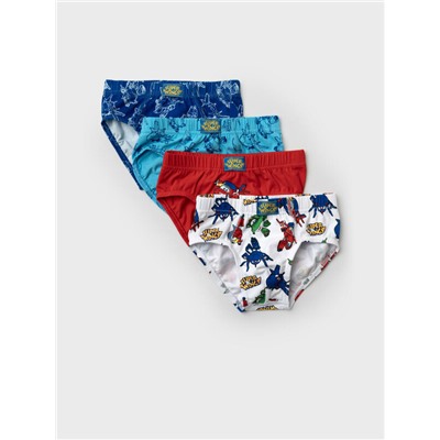Трусы трикотажные для мальчиков - брифы, 4 шт в комплекте